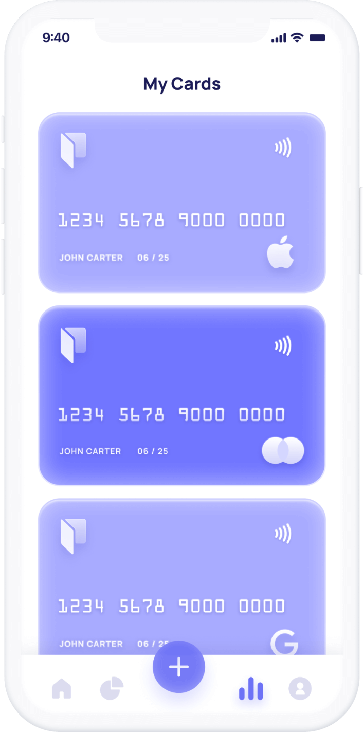 Credit Card App - Finance X Webflow Template